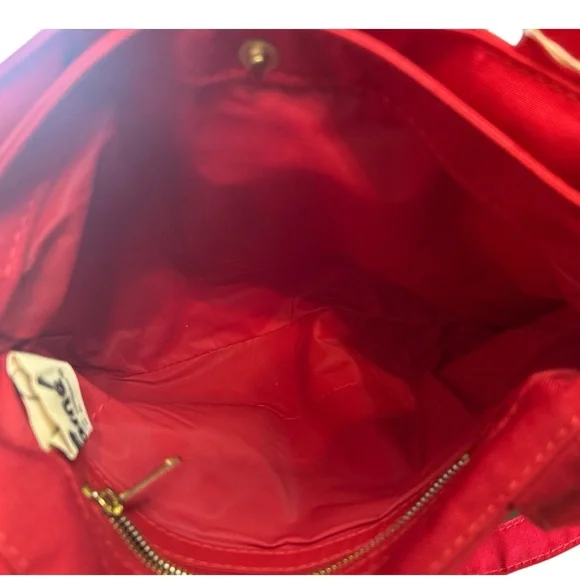 Vintage Gloria Astor NWT Red Woven Handbag with coin purse - Picture 8 of 11